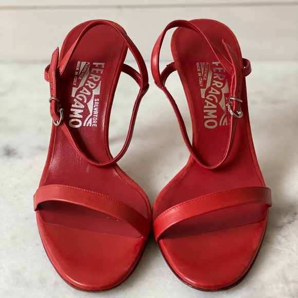 ferragamo red sandals